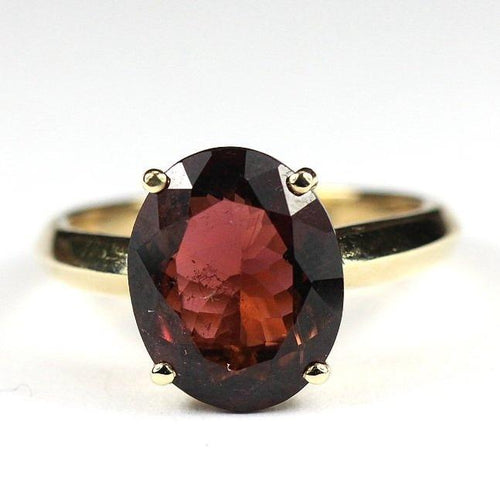 9ct Yellow Gold 5.10ct Mulberry Tourmaline Ring (V)