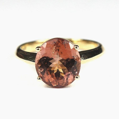 9ct Yellow Gold Pink Tourmaline Ring