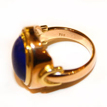 18ct Yellow Gold Lapis Lazuli Dress Ring