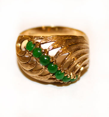 9ct Gold Jadeite Ring