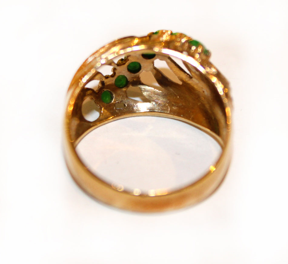 9ct Gold Jadeite Ring