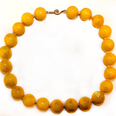 Natural Butterscotch Amber Beaded Necklace