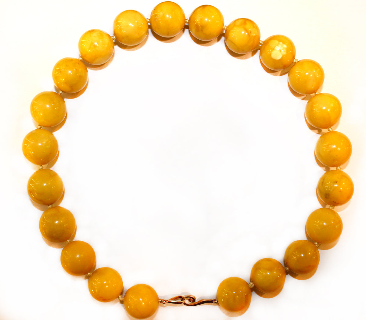 Natural Butterscotch Amber Beaded Necklace