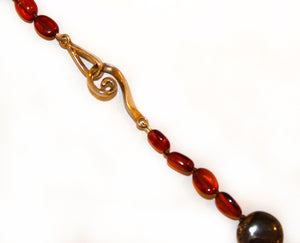 Opal and Amber Necklace