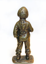 Vintage Apfeldieb Bronze Statuette