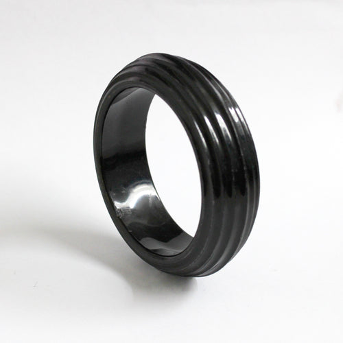 Vintage Black German Bakelite Bangle