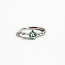 9ct White Gold 0.48ct Blue Paraiba Tourmaline Solitaire Ring