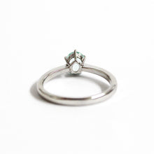 9ct White Gold 0.48ct Blue Paraiba Tourmaline Solitaire Ring