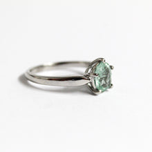 9ct White Gold 1.15ct Blue Tourmaline Ring