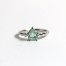 9ct White Gold 0.75ct Blue Tourmaline Ring