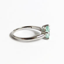 9ct White Gold 0.75ct Blue Tourmaline Ring