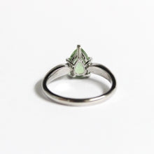 9ct White Gold 1.28ct Green Tourmaline Ring