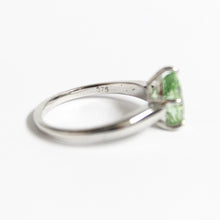9ct White Gold 1.28ct Green Tourmaline Ring