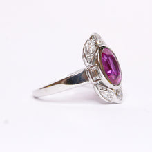 9ct White Gold 3.01ct Pink Sapphire and Diamond Dress Ring