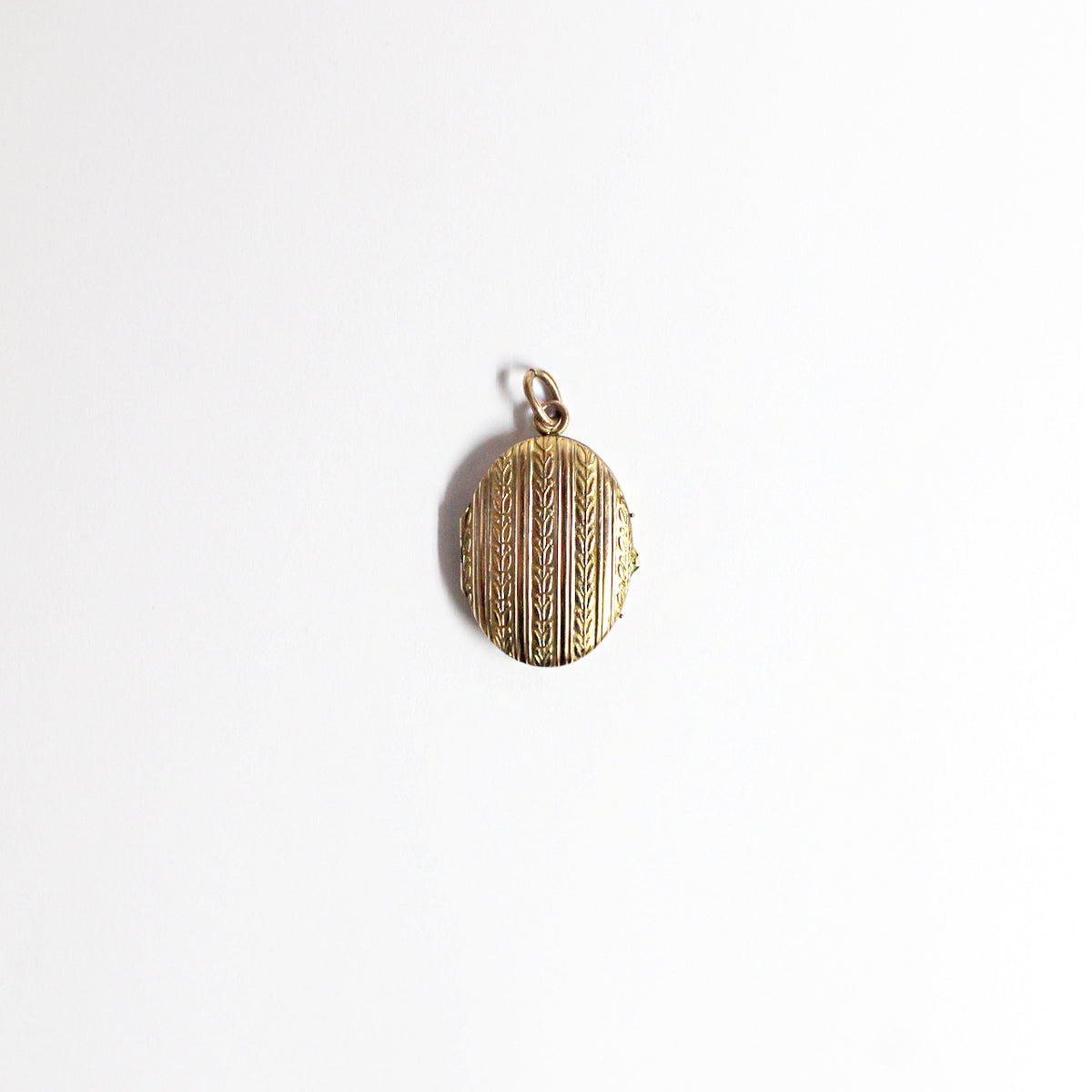Vintage Rose Gold Plated Engraved Locket