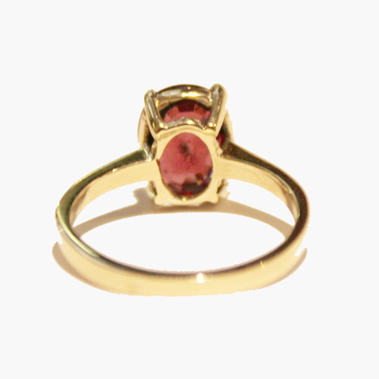 9ct Yellow Gold Garnet Ring