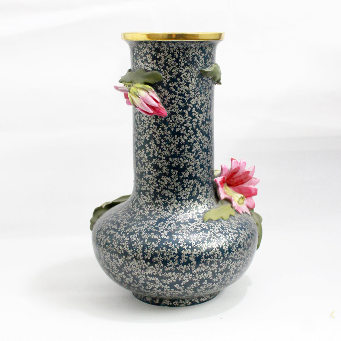 Antique Bishop and Stonier Blooming Cactus Vase