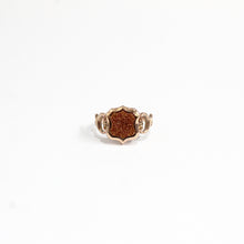 9ct Rose Gold Sunstone Shield Signet Ring