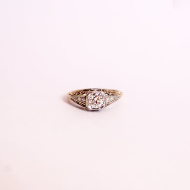 Antique Old Cut Diamond Engagement Ring