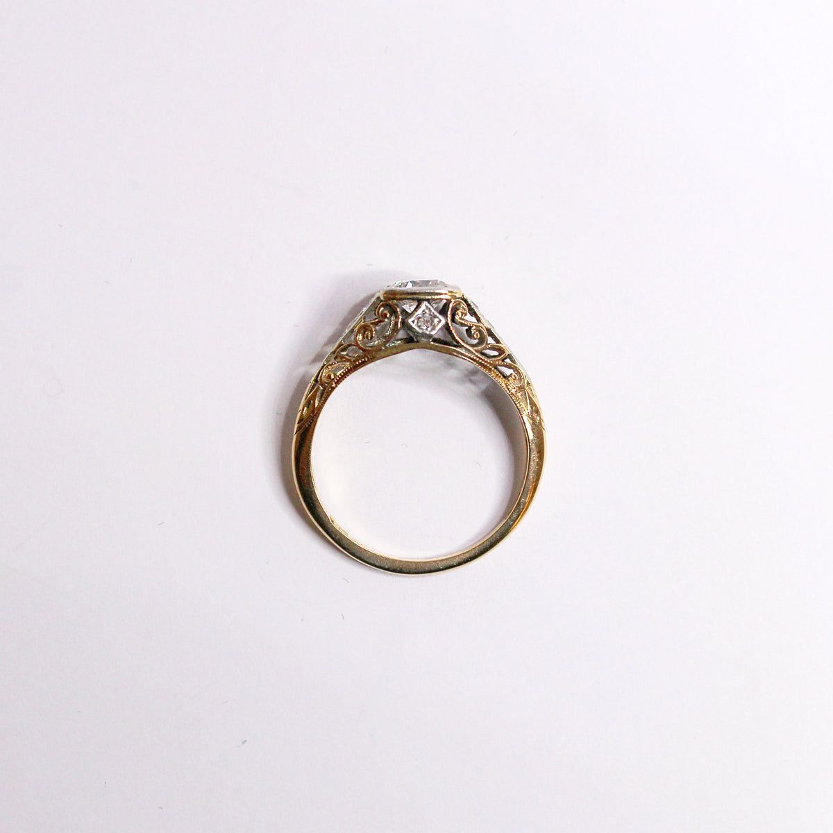 Antique Old Cut Diamond Engagement Ring