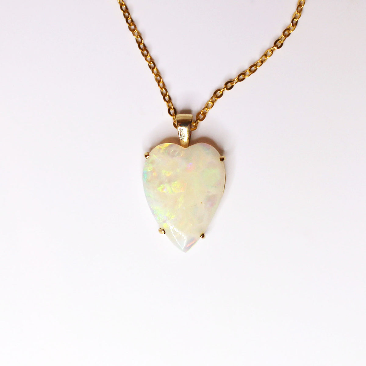 Australian Andamooka Opal Pendant and Chain