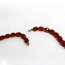 Antique Faceted Baltic Amber Graduated Beaded Necklace