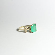 9ct Yellow Gold 3.70ct Emerald Ring