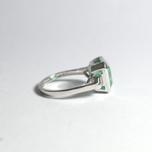 9ct White Gold 4.5ct Emerald and Diamond Dress Ring