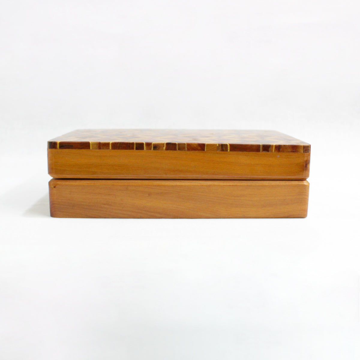 Parquet Rectangular Cedar Jewellery Box