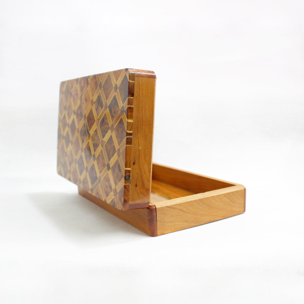 Parquet Rectangular Cedar Jewellery Box