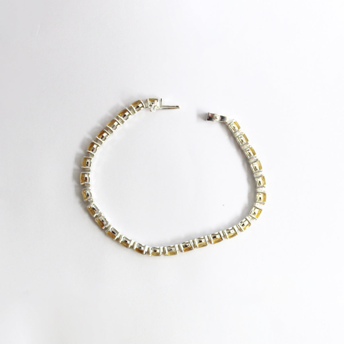 Sterling Silver 26.67ct Citrine Bracelet