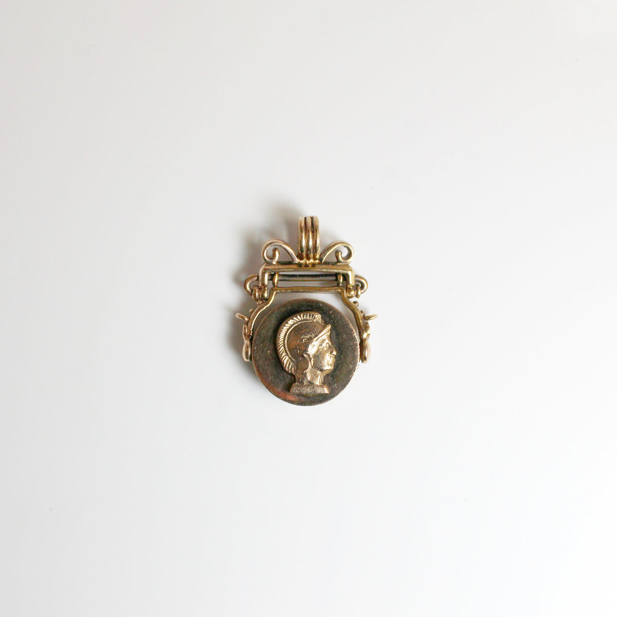 Antique 1919 King George Sovereign and Centurion Fob Spinner