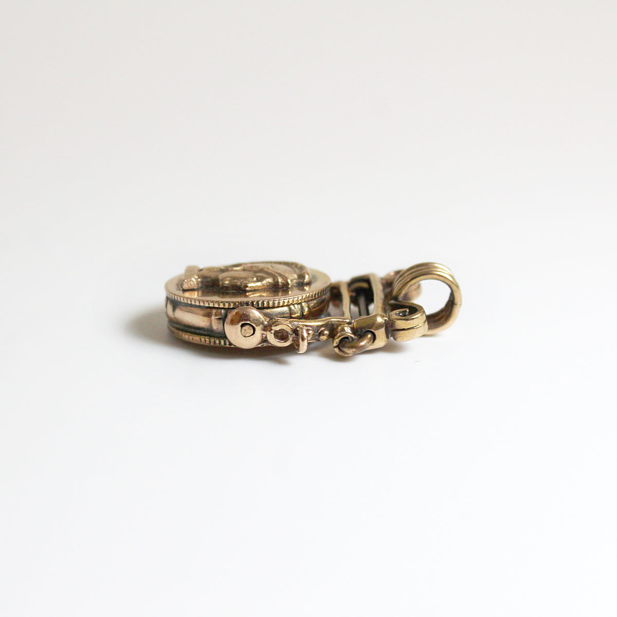 Antique 1919 King George Sovereign and Centurion Fob Spinner