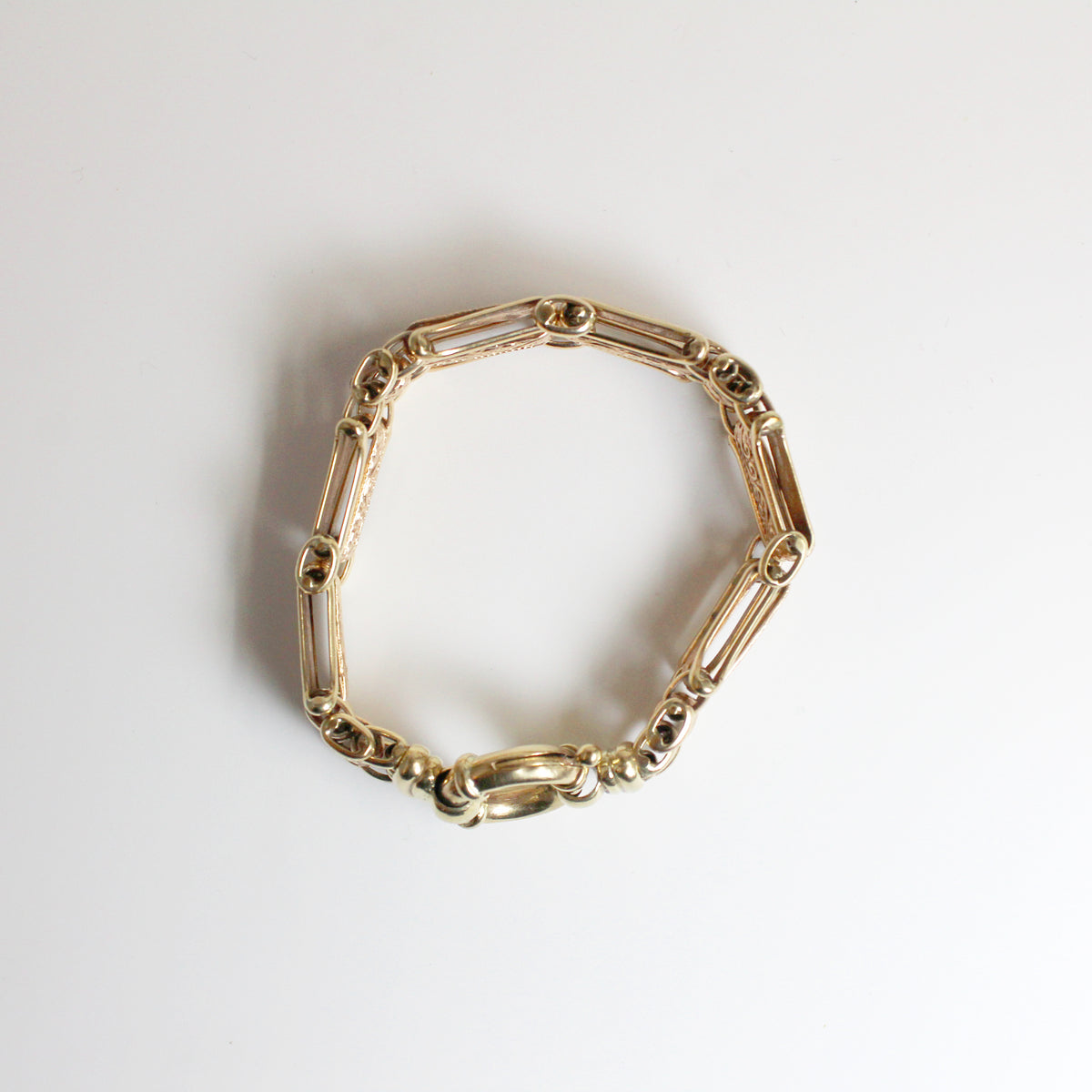 Vintage 14ct Rose and Yellow Gold Filigree Bracelet