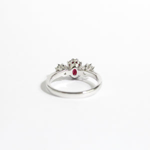 Ruby and Diamond Dress Trilogy Ring