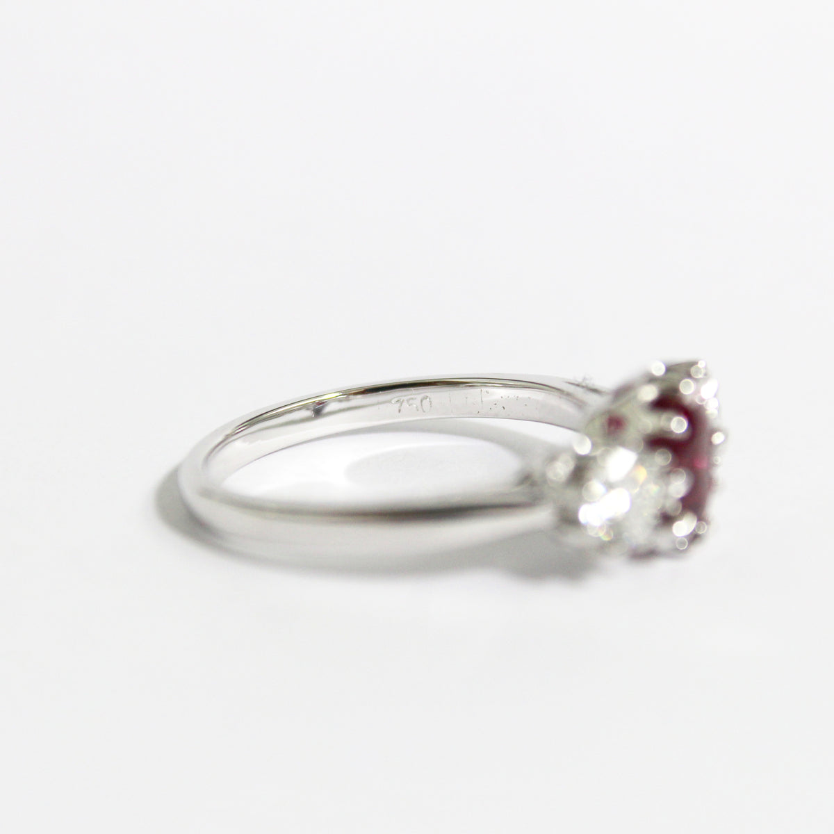 Ruby and Diamond Dress Trilogy Ring