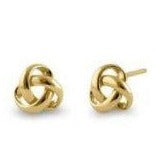 14ct Yellow Gold Love Knot Stud Earrings