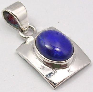 Sterling Silver Lapis Lazuli Pendant