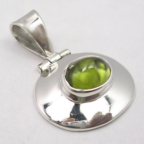 Sterling Silver Peridot Pendant