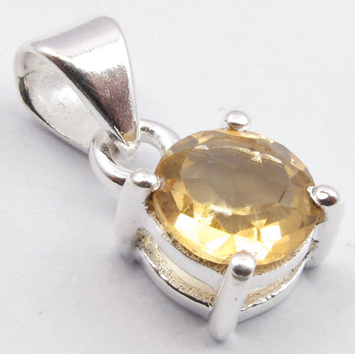 Sterling Silver Citrine Pendant