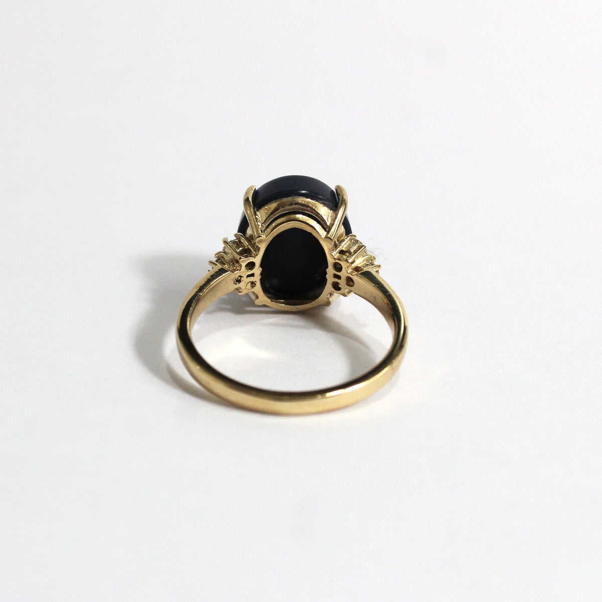 9ct Yellow Gold 2.50ct Solid Opal and Diamond Ring