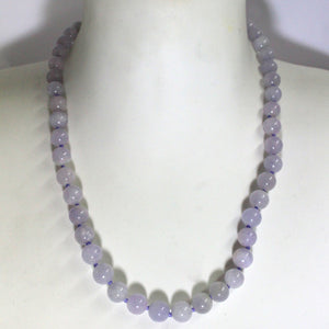 Marcasite and Lavender Jade Necklace