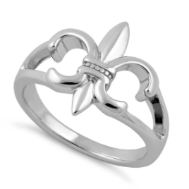 Sterling Silver Fleur De Lis Dress Ring