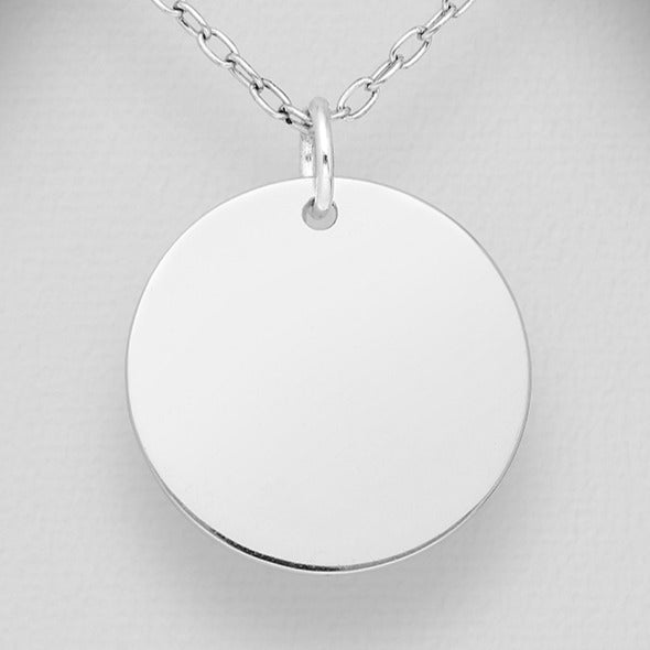 Sterling Silver Blank Pendant