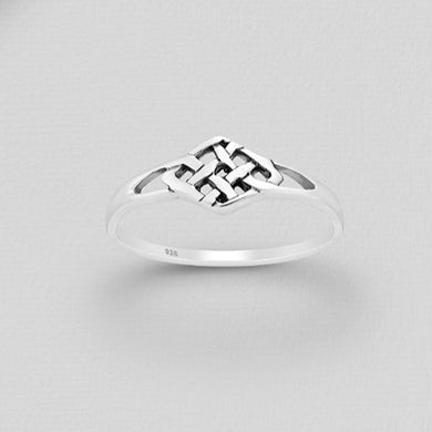 Sterling Silver Celtic Knot Signet Ring