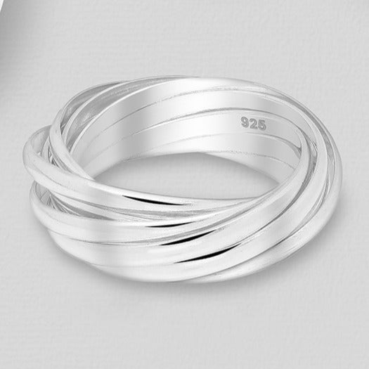 Sterling Silver Russian Multiple Band