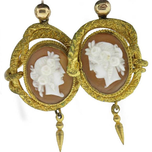 Victorian Cameo Earrings