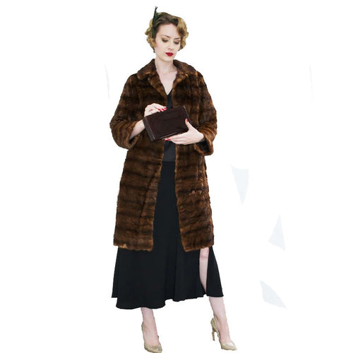 Vintage Brown Mink Coat