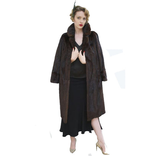 Vintage Rare Black Mink Fur Coat