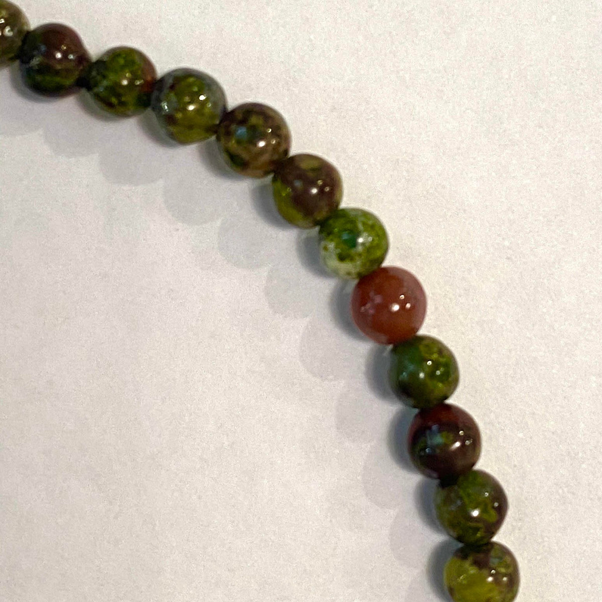 Bloodstone Beaded Bracelet